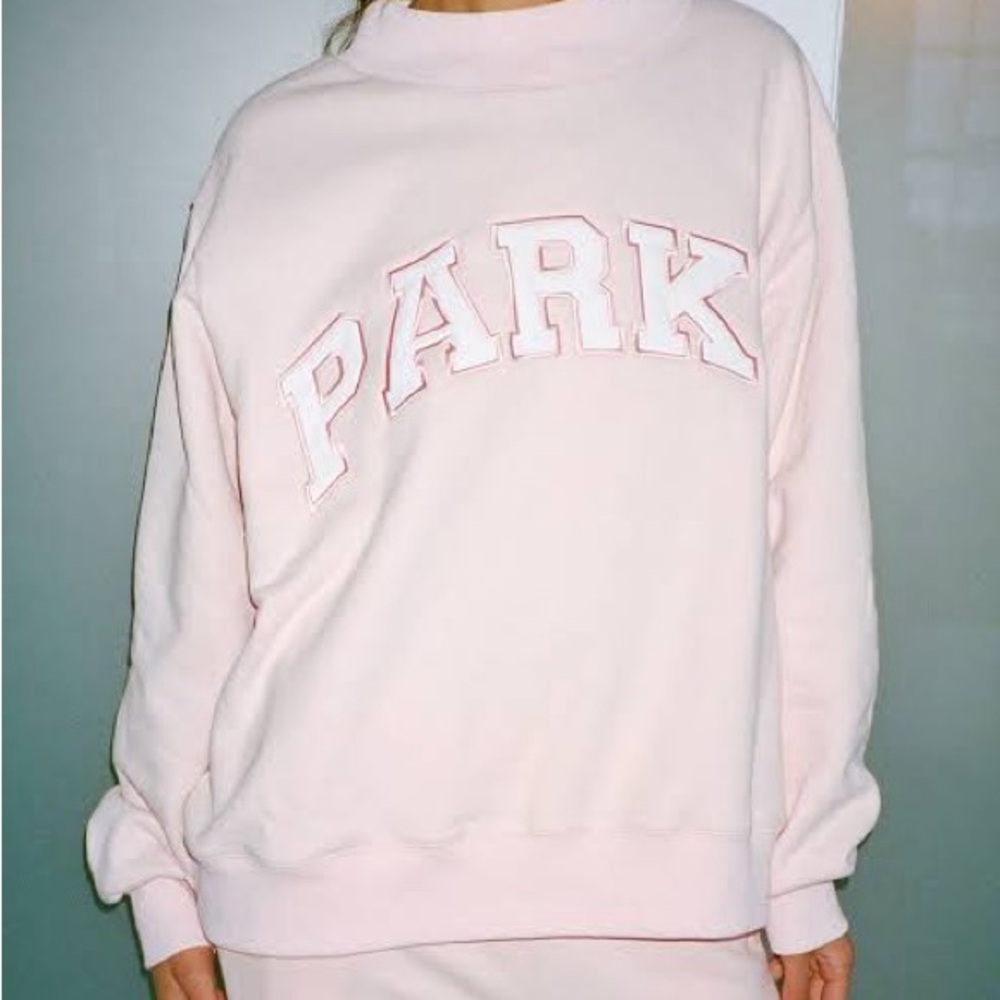 PARKE varsity mockneck sweatshirt M